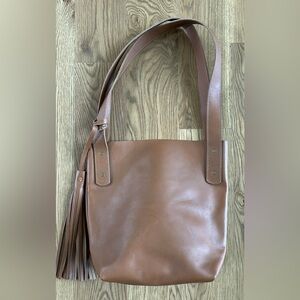 Brown Leather Shoulder Bag